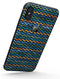Blue GreenYellow and Orange Watercolor Chevron Pattern - iPhone X Skin-Kit