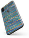 Blue GreenYellow and Orange Watercolor Chevron Pattern - iPhone X Skin-Kit