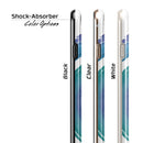 Blue & Green Watercolor Swirl iPhone 6/6s or 6/6s Plus 2-Piece Hybrid INK-Fuzed Case