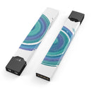 Blue & Green Watercolor Swirl - Premium Decal Protective Skin-Wrap Sticker compatible with the Juul Labs vaping device
