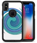 Blue & Green Watercolor Swirl - iPhone X OtterBox Case & Skin Kits