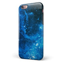 Blue Hue Nebula iPhone 6/6s or 6/6s Plus 2-Piece Hybrid INK-Fuzed Case