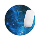 Blue Hue Nebula// WaterProof Rubber Foam Backed Anti-Slip Mouse Pad for Home Work Office or Gaming Computer Desk