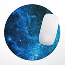 Blue Hue Nebula// WaterProof Rubber Foam Backed Anti-Slip Mouse Pad for Home Work Office or Gaming Computer Desk