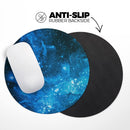 Blue Hue Nebula// WaterProof Rubber Foam Backed Anti-Slip Mouse Pad for Home Work Office or Gaming Computer Desk
