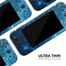 Blue Hue Nebula // Skin Decal Wrap Kit for Nintendo Switch Console & Dock, Joy-Cons, Pro Controller, Lite, 3DS XL, 2DS XL, DSi, or Wii - Vinyl Skin Wrap for Nintendo Switch 2, OLED, Lite, Pro Controller, Wii & Classic Handhelds