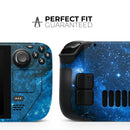 Blue Hue Nebula // Full Body Skin Decal Wrap Kit for the Steam Deck handheld gaming computer