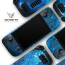 Blue Hue Nebula // Full Body Skin Decal Wrap Kit for the Steam Deck handheld gaming computer