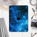 Blue Hue Nebula - Full Body Skin Decal for the Apple iPad Pro 12.9", 11", 10.5", 9.7", Air or Mini (All Models Available)