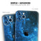 Blue Hue Nebula - Skin-Kit compatible with the Apple iPhone 13, 13 Pro Max, 13 Mini, 13 Pro, iPhone 12, iPhone 11 (All iPhones Available)