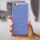 Blue Jean Overall Pattern iPhone 6/6s or 6/6s Plus 2-Piece Hybrid INK-Fuzed Case