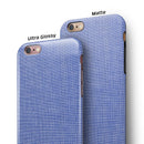 Blue Jean Overall Pattern iPhone 6/6s or 6/6s Plus 2-Piece Hybrid INK-Fuzed Case