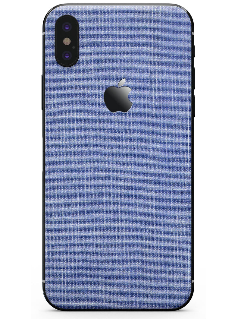 Blue Jean Overall Pattern - iPhone X Skin-Kit