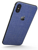 Blue Jean Overall Pattern - iPhone X Skin-Kit