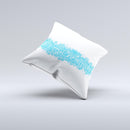 Blue Merry Christmas ink-Fuzed Decorative Throw Pillow