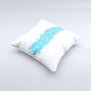 Blue Merry Christmas ink-Fuzed Decorative Throw Pillow