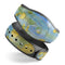 Blue Metal with Gold Rust - Decal Skin Wrap Kit for the Disney Magic Band