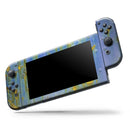 Blue Metal with Gold Rust // Skin Decal Wrap Kit for Nintendo Switch Console & Dock, Joy-Cons, Pro Controller, Lite, 3DS XL, 2DS XL, DSi, or Wii - Vinyl Skin Wrap for Nintendo Switch 2, OLED, Lite, Pro Controller, Wii & Classic Handhelds