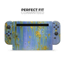 Blue Metal with Gold Rust // Skin Decal Wrap Kit for Nintendo Switch Console & Dock, Joy-Cons, Pro Controller, Lite, 3DS XL, 2DS XL, DSi, or Wii - Vinyl Skin Wrap for Nintendo Switch 2, OLED, Lite, Pro Controller, Wii & Classic Handhelds