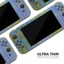 Blue Metal with Gold Rust // Skin Decal Wrap Kit for Nintendo Switch Console & Dock, Joy-Cons, Pro Controller, Lite, 3DS XL, 2DS XL, DSi, or Wii - Vinyl Skin Wrap for Nintendo Switch 2, OLED, Lite, Pro Controller, Wii & Classic Handhelds