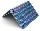 Blue Multi Watercolor Chevron - MacBook Air Skin Kit