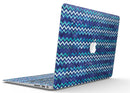 Blue Multi Watercolor Chevron - MacBook Air Skin Kit