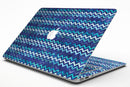 Blue Multi Watercolor Chevron - MacBook Air Skin Kit