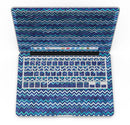 Blue Multi Watercolor Chevron - MacBook Pro with Retina Display Full-Coverage Skin Kit