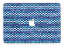 Blue Multi Watercolor Chevron - MacBook Pro with Retina Display Full-Coverage Skin Kit