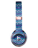 Blue Multi Watercolor Chevron Full-Body Skin Kit for the Beats by Dre Solo 3 Wireless Headphones