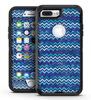 Blue Multi Watercolor Chevron - iPhone 7 Plus/8 Plus OtterBox Case & Skin Kits