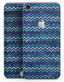 Blue Multi Watercolor Chevron - Skin-kit for the iPhone 8 or 8 Plus