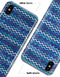 Blue Multi Watercolor Chevron - iPhone X Clipit Case