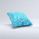 Blue Nautical Collage Ink-Fuzed Decorative Throw Pillow