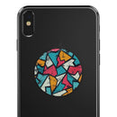 Blue, Orange, and Red Zig Zags - Skin Kit for PopSockets and other Smartphone Extendable Grips & Stands