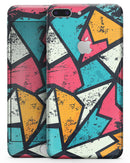 Blue, Orange, and Red Zig Zags - Skin-kit for the iPhone 8 or 8 Plus