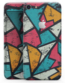 Blue, Orange, and Red Zig Zags - Skin-kit for the iPhone 8 or 8 Plus