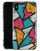 Blue, Orange, and Red Zig Zags - iPhone X Clipit Case