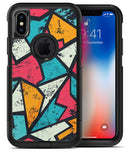 Blue, Orange, and Red Zig Zags - iPhone X OtterBox Case & Skin Kits