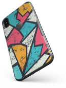 Blue, Orange, and Red Zig Zags - iPhone X Skin-Kit