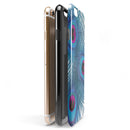 Blue Peacock iPhone 6/6s or 6/6s Plus 2-Piece Hybrid INK-Fuzed Case