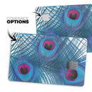 Blue Peacock - Premium Protective Decal Skin-Kit for the Apple Credit Card