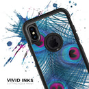Blue Peacock - Skin Kit for the iPhone OtterBox Cases