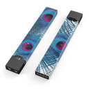 Blue Peacock - Premium Decal Protective Skin-Wrap Sticker compatible with the Juul Labs vaping device