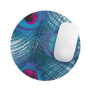 Blue Peacock// WaterProof Rubber Foam Backed Anti-Slip Mouse Pad for Home Work Office or Gaming Computer Desk