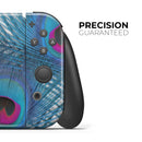 Blue Peacock // Skin Decal Wrap Kit for Nintendo Switch Console & Dock, Joy-Cons, Pro Controller, Lite, 3DS XL, 2DS XL, DSi, or Wii - Vinyl Skin Wrap for Nintendo Switch 2, OLED, Lite, Pro Controller, Wii & Classic Handhelds