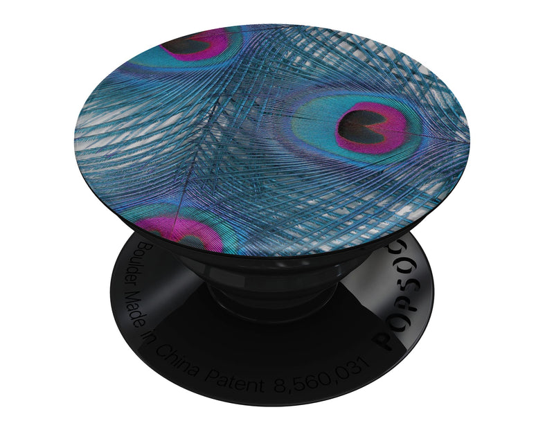 Blue Peacock - Skin Kit for PopSockets and other Smartphone Extendable Grips & Stands