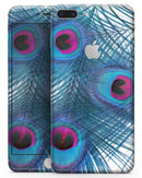 Blue Peacock - Skin-kit for the iPhone 8 or 8 Plus