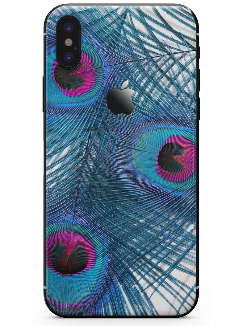 Blue Peacock - iPhone X Skin-Kit