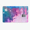 Blue & Pink Acrylic Abstract Paint - Premium Protective Decal Skin-Kit for the Apple Credit Card